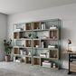 Modern Living Room Etagere Bookshelf Metal Frame Solid Wood Shelf Bookcase Clearhalo 'Bookcases' 'furn' 'furn_bookcases' 'Furniture' 'furniture_bookcases' 'Office Furniture' 1200x1200_409f1aa7-4fef-44d4-a09c-3667e1f96d0c