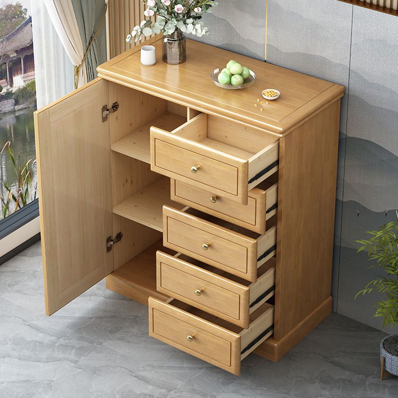 Contemporary Rectangle 1 - Door Standard with Drawer Bar Pulls Chest