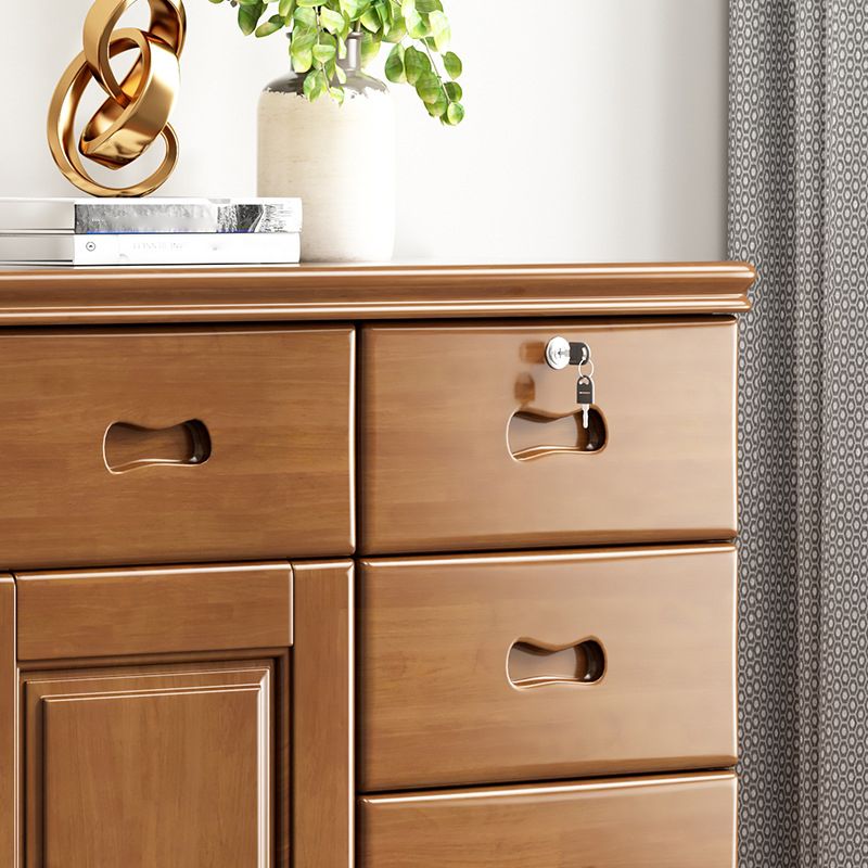 Contemporary Rectangle Accent Cabinet with Drawers Wood Storage Cabinet Clearhalo 'Cabinets & Chests' 'cabinets_chests' 'furn' 'furn_cabinets_chests' 'Furniture' 'Living Room Furniture' 1200x1200_40a0a5af-2cde-40cc-b4ae-f5bf9015122f