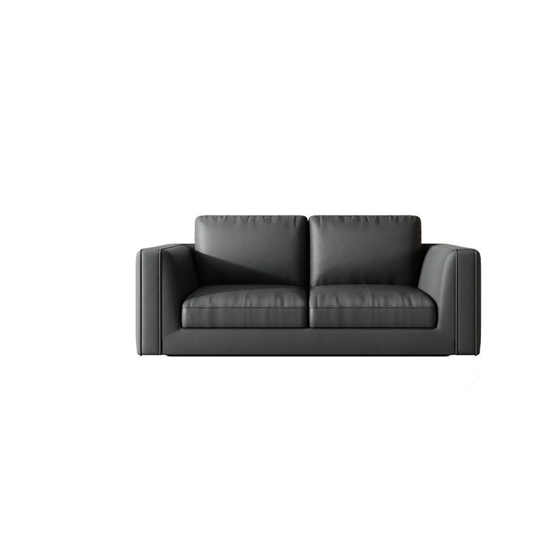 Contemporary Square Arm Couch Black Stain-Resistant Standard Sofa Clearhalo 'furn' 'furn_sofas' 'Furniture' 'furniture_sofas' 'Living Room Furniture' 'Sofa' 'sofas' 1200x1200_40a0eb93-f937-495c-98f1-1877bb513003