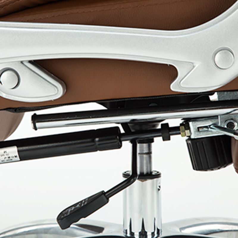 Chaise de bureau de bureau moderne à cadre en métal chaise de bureau d'ordinateur avec bras rembourrés