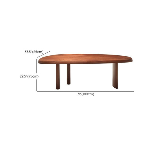 Zeitgenössischer Massivholz-Büroschreibtisch 29,53 Zoll großer Schreibtisch