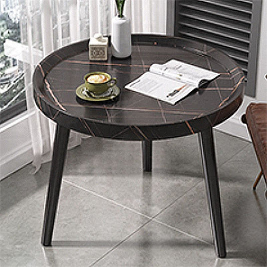 Tavola moderna del vassoio per tavolo da divano vassoio in legno rotondo/ovale in nero/bianco/marrone