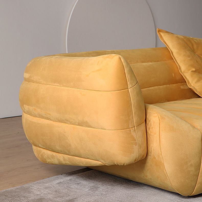 Tuxedo Arm Sofa Sewn Pillow Back Standard Seating in Orange Clearhalo 'furn' 'furn_sofas' 'Furniture' 'Living Room Furniture' 'Sofa' 'sofas' 1200x1200_40a26712-2c2e-44ec-b77c-2830d1afbe4c