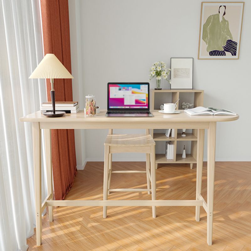Modern Trestle Base Bar Table Set 1/2/3 Pcs Solid Wood Bar Table and Stools Clearhalo 'Bar Furniture' 'furn' 'furn_home_bar_bar_sets' 'Furniture' 'Home Bars & Bar Sets' 'home_bar_bar_sets' 'Kitchen & Dining Furniture' 1200x1200_40a2e2ff-e049-432a-b811-aa151f24efba