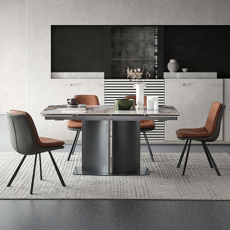 Modern Expandable Dining Table Furniture 1/2/5/6/7 Pieces Home Dining Room Set Clearhalo 'Dining Room Sets' 'Dining Tables & Seating' 'dining_room_set' 'furn' 'furn_dining_room_set' 'Furniture' 'Kitchen & Dining Furniture' 1200x1200_40a4ddb9-8163-4c60-8842-ff7eb384ad60