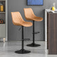 Modern Adjustable Height Bar Stool Swivel Leather Low Back Counter Stool Clearhalo 'Bar Furniture' 'Bar Stools' 'bar_stools' 'furn' 'furn_bar_stools' 'furniture_bar_stools' 'Kitchen & Dining Furniture' 'kitchen&dining_furn' 'kitchen' 'kitchen_furn' Furniture' 1200x1200_40a67599-b948-4914-a63e-c192c72e0741