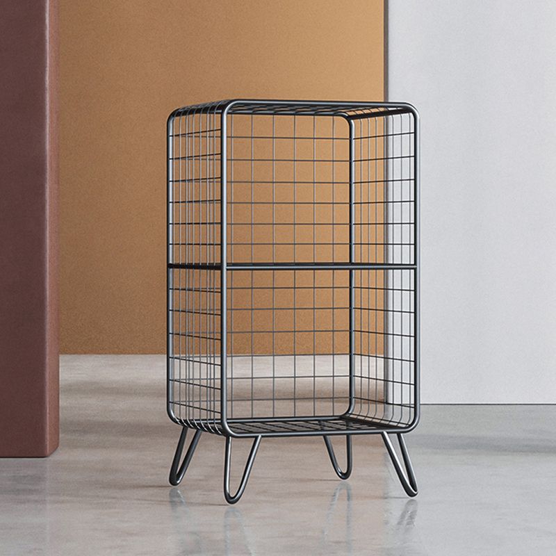 11.81" W Glam Antique Finish Shelf Bookcase Metal Book Shelf with Rectangular Shelves Clearhalo 'Bookcases' 'furn' 'furn_bookcases' 'Furniture' 'Office Furniture' 1200x1200_40a7430c-d946-462a-9dc6-418ce64eed22