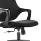 Modern Arms Included Chair Mid Back Mesh Desk Chair with Wheels