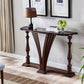 Tavolo da console in legno di gomma vittoriana Tavolo da divano console a forma gratuita per Hall