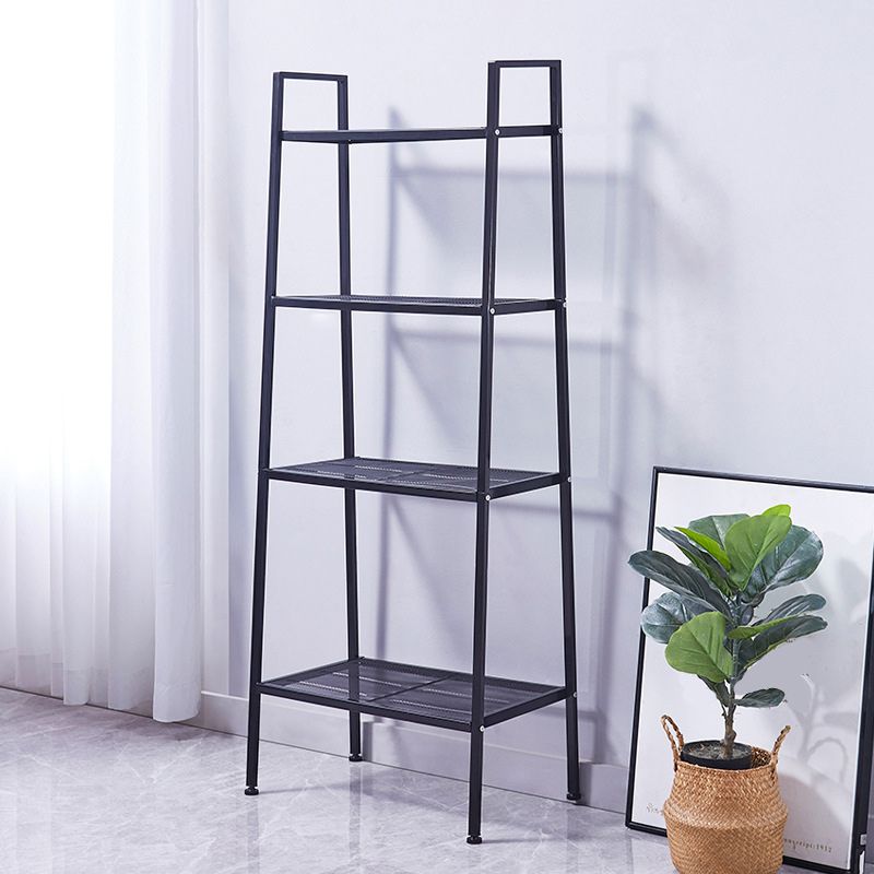 Bibliothèque de niveaux de style moderne 4 Open 59 "H x 14" W Ladder Bibshelf