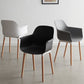 Scandinavian Dining Arm Chair Solid Back Chair with Wood Legs for Home Use Clearhalo ' kitchen&dining_furn' 'Dining Chairs' 'Dining Tables & Seating' 'dining_chair' 'Furniture' 'furniture_dining_chair' 'Kitchen & Dining Furniture' 'kitchen' 1200x1200_40aa0666-2fbf-41ed-b0e8-69661c5e05cd