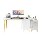 Contemporary Office Desk Home Writing Desk with Drawer and Cabinet Clearhalo 'furn' 'furn_office_desk' 'Furniture' 'Office Desks' 'Office Furniture' 'office_desk' 1200x1200_40aa3f12-fd19-4e76-b4ab-f6152f3bee73