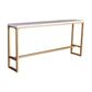 White Glam Style Bar Table Wood Rectangular Bar Table with Metal Base Clearhalo 'Bar Furniture' 'Bar Tables' 'bar_tables' 'furn' 'furn_bar_tables' 'Furniture' 'furniture_bar_tables' 'Kitchen & Dining Furniture' 1200x1200_40aa4eb5-0e42-492c-8fd3-96bb67ddd6ab