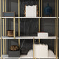 11.81"W 78.74"H Bookcase Glam Style Open Back Bookshelf for Study Room Home Office Clearhalo 'Bookcases' 'furn' 'furn_bookcases' 'Furniture' 'furniture_bookcases' 'kitchen' 'kitchen_bookcases' 'Living Room Furniture' 'Office Furniture' 1200x1200_40aa9ce9-1b24-4723-b12b-16489fa65868