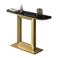Tavolino console di marmo glam tavolo da divano console mezza luna per sala