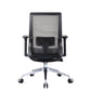 Contemporary Arm Chair Fixed Arms Mid-back Lumbar Support Office Chair
