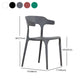 Contemporary Chairs Open Back Kitchen Armless Chair with Plastic Legs Clearhalo 'Dining Chairs' 'Dining Tables & Seating' 'dining_chair' 'furn' 'furn_dining_chair' 'Furniture' 'furniture_dining_chair' 'Kitchen & Dining Furniture' 1200x1200_40b0fd21-9692-4f02-8c82-ccc12cc5ec23