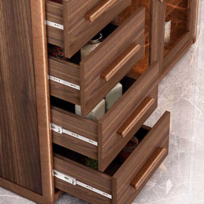 Cucina moderna in stile cucina sideboard in legno ingegnerizzato con 4 cassetti