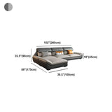 Scandinavian Faux Leather Sofa/Sectionals for Living Room 37.4" High