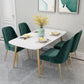 Rectangle Golden Base Dining Table Glam Faux Marble Table for Dining Room Clearhalo 'Dining Tables & Seating' 'Dining Tables' 'dining_table' 'furn' 'furn_dining_table' 'Furniture' 'Kitchen & Dining Furniture' 1200x1200_40b96df2-427d-4b95-9bc8-d22b818290a9