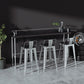 Silver Iron Bar Stool Industrial Style Low Back Counter Stool with Square Seat Clearhalo 'Bar Furniture' 'Bar Stools' 'bar_stools' 'furniture_bar_stools' 'Kitchen & Dining Furniture' 'kitchen&dining_furn' 'kitchen' 'kitchen_furn' Furniture' 1200x1200_40baa90c-2b44-4055-a0b5-943564ec41a4