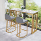Living Room Counter Wine Table Rectangle Marble White Bar Height Pub Table Clearhalo 'Bar Furniture' 'Bar Tables' 'bar_tables' 'furn' 'furn_bar_tables' 'Furniture' 'furniture_bar_tables' 'Kitchen & Dining Furniture' 1200x1200_40bc60f6-9488-4bd4-bb91-965e538c9586