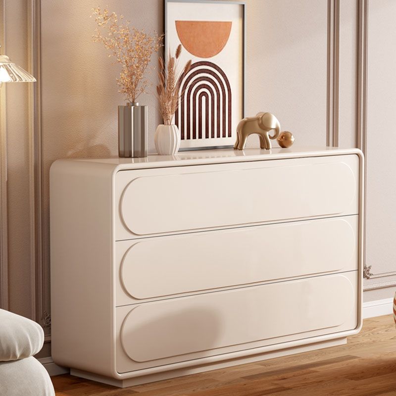 Modern Dresser Solid Wood Storage Chox Coffing con 3 cajones