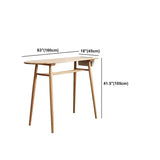 Solid Wood Top Bar Counter Contemporary Bar Counter with 4 Legs Clearhalo 'Bar Furniture' 'Bar Tables' 'bar_tables' 'Furniture' 'furniture_bar_tables' 'Kitchen & Dining Furniture' 1200x1200_40bf1995-df23-4600-bf69-c8c73732af08