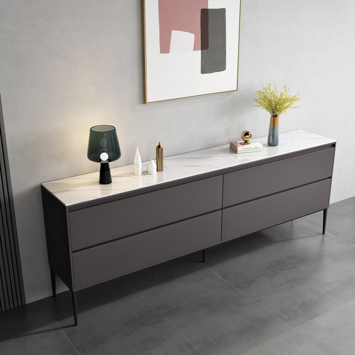 Server da pranzo in stile contemporaneo 4 Server dei cassetti per soggiorno