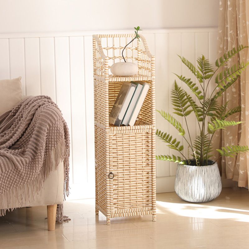 モダンなスタイルのベッドサイドテーブルラタン素材マルチ - カラー選択4脚ナイトスタンド