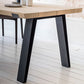 Rectangle Wood Color Dining Table Solid Wood Table Industrial with 4 Legs Clearhalo 'Dining Tables & Seating' 'Dining Tables' 'dining_table' 'furn' 'furn_dining_table' 'Furniture' 'furniture_dining_table' 'Kitchen & Dining Furniture' 'kitchen' 'kitchen_dining_table' 1200x1200_40c72573-b88a-471a-8355-c535aa2e505e