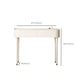 Trucco in legno bianco da 15,74 "tavolo da banco di vanità per trucco vanità largo con 2/5 cassetti