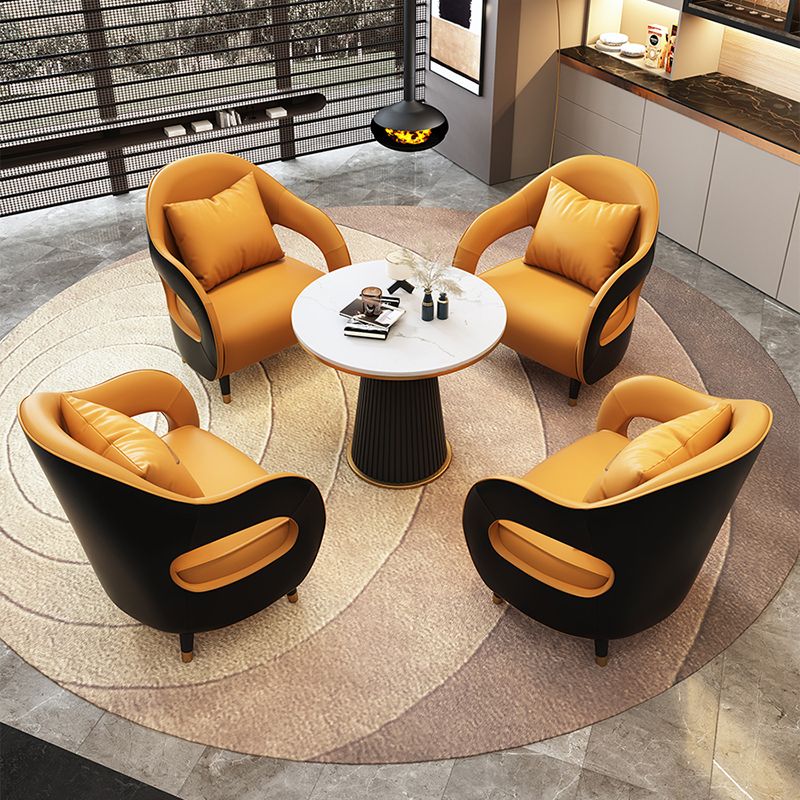 Divano in legno in fico resistente alla lacrime di divano standard con braccio inclinata contemporanea