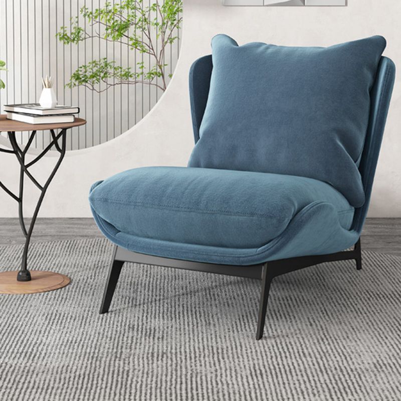 Fixed Back Pillow Lounge Chair Fabric Seat Chair with Black Legs Clearhalo 'Accent Chairs' 'accent_chairs' 'Chairs & Seating' 'furn' 'furn_accent_chairs' 'Furniture' 'Living Room Furniture' 1200x1200_40cad42b-96ab-4e77-853f-f400c1ebaf72