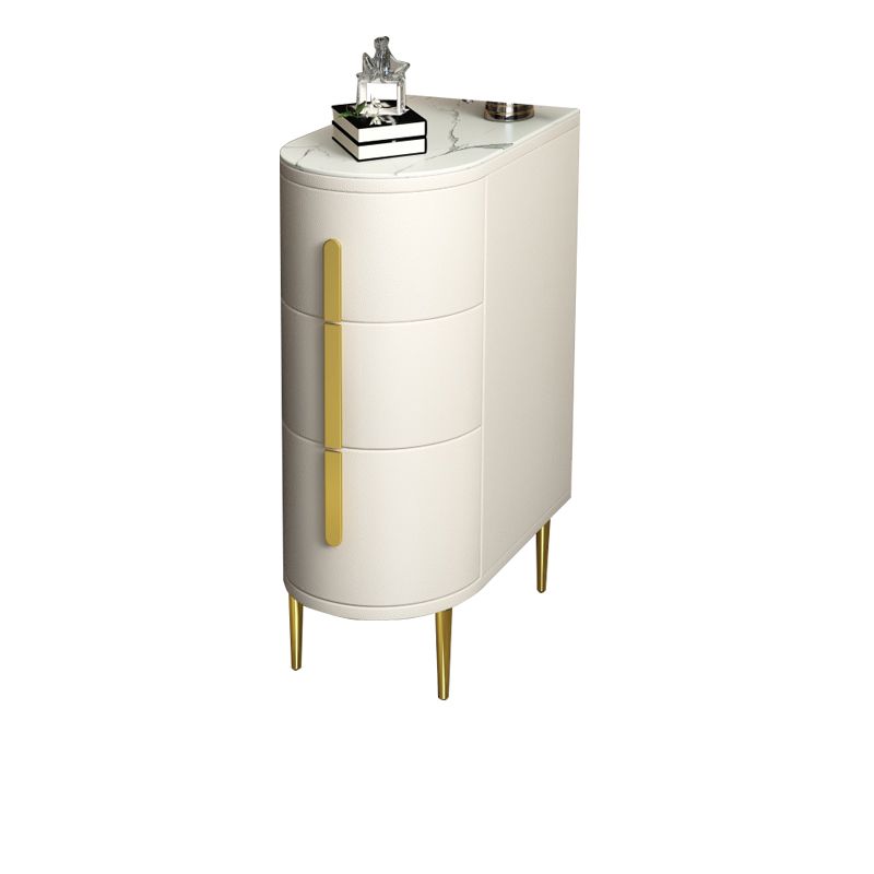 Faux Marble Top End Table,23.6"Tall End Table with 3 drawers Clearhalo 'Coffee & Accent Tables' 'End & Side Tables' 'end_side_table' 'end_side_tables' 'furn' 'furn_end_side_tables' 'Furniture' 'furniture_end_side_table' 'Living Room Furniture' 1200x1200_40ccc629-6d19-42c9-8bbb-9fc2fd178e60