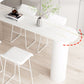 Modern de altura del mostrador 1/2/3 PCS Mesa de barra de comedor de piedra sinterizada con taburetes de espalda baja