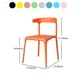 Contemporary Stackable Chairs Dining Kitchen Armless Chair with Plastic Legs Clearhalo 'Dining Chairs' 'Dining Tables & Seating' 'dining_chair' 'furn' 'furn_dining_chair' 'Furniture' 'furniture_dining_chair' 'Kitchen & Dining Furniture' 1200x1200_40ccff24-fee1-4d75-92df-f9ed5dfbf8c7