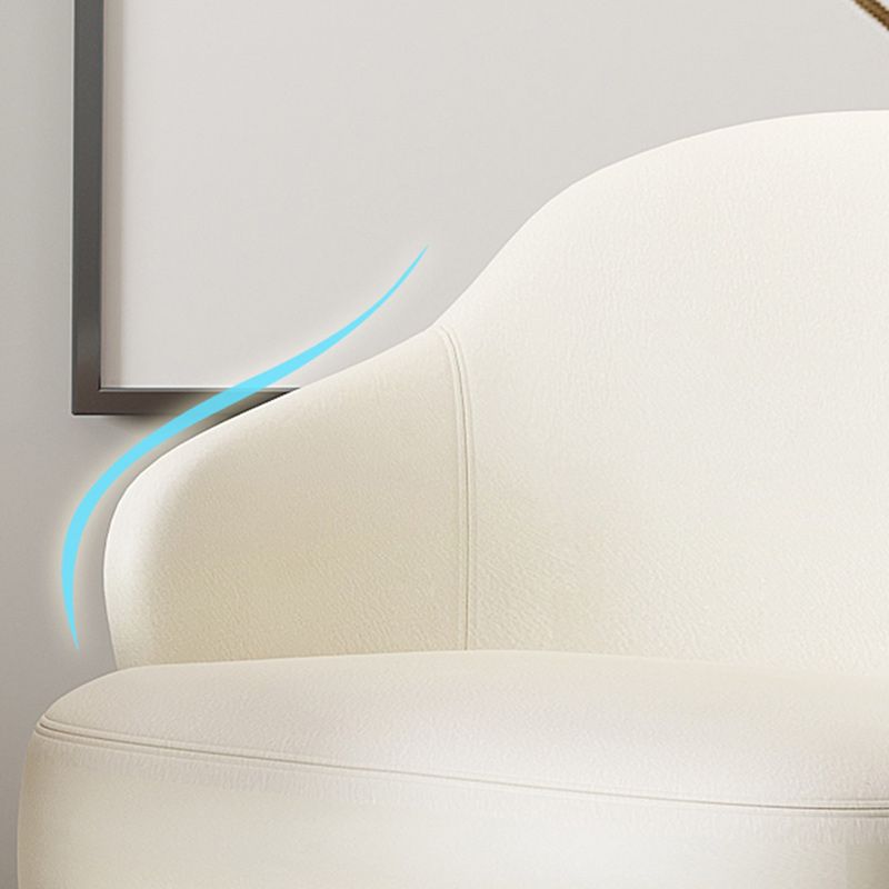 Glam Sewn Pillow Back 4 Legs Chair Upholstered Recessed Arms Chair Clearhalo 'Accent Chairs' 'accent_chairs' 'Chairs & Seating' 'furn' 'furn_accent_chairs' 'Furniture' 'Living Room Furniture' 1200x1200_40cefc53-8aa5-4f9a-9956-112c7fb66975