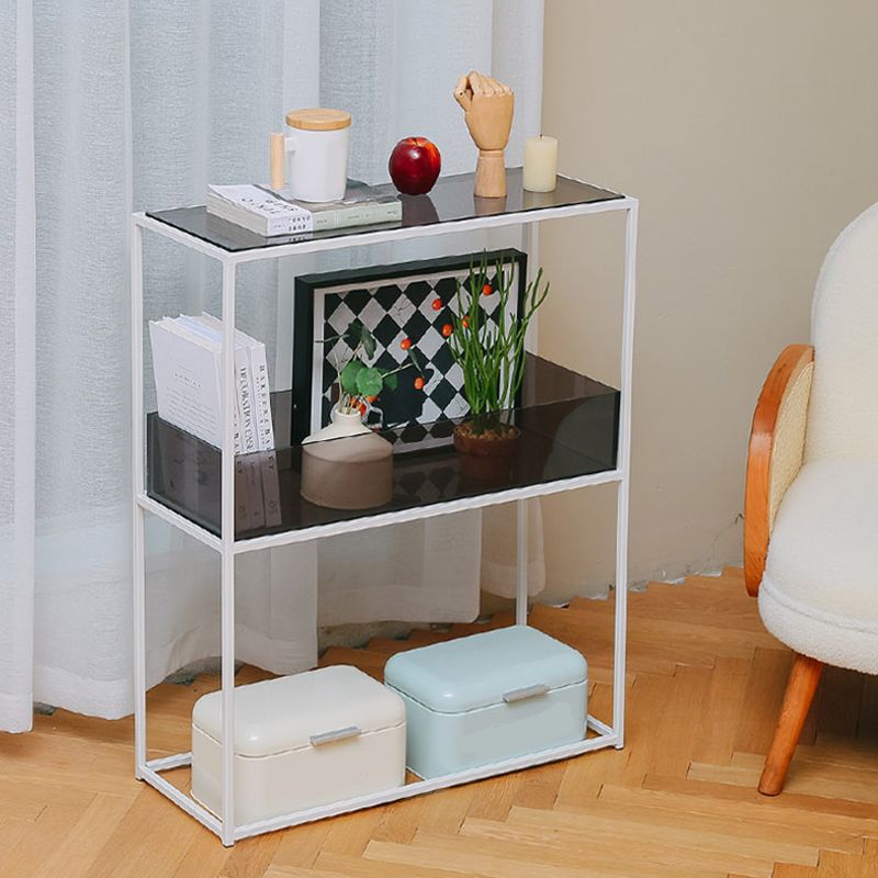 10" Wide Contemporary Shelf Bookcase Acrylic Open Back Bookcase Clearhalo 'Bookcases' 'furn' 'furn_bookcases' 'Furniture' 'Office Furniture' 1200x1200_40cf8c40-ba72-439c-bce0-90be933b32ab