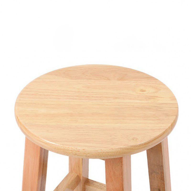 Contemporary Wood Stool Round Stool in Matte Finish for Indoor Clearhalo 'Bar Furniture' 'Bar Stools' 'bar_stools' 'furn' 'furn_bar_stools' 'Furniture' 'Kitchen & Dining Furniture' 1200x1200_40cfd15a-a0ae-4926-ba66-bf06d13bbee8