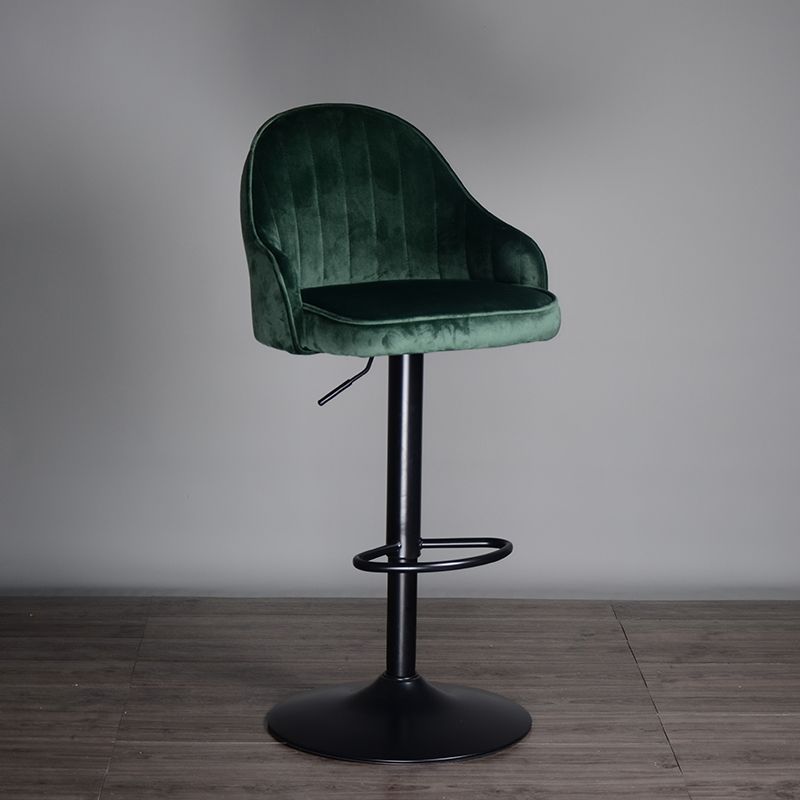 Nordic Metal Swivel Adjustable Barstool Indoor Tall Stool with Upholstered Clearhalo 'Bar Furniture' 'Bar Stools' 'bar_stools' 'furn' 'furn_bar_stools' 'furniture_bar_stools' 'Kitchen & Dining Furniture' 'kitchen&dining_furn' 'kitchen' 'kitchen_furn' Furniture' 1200x1200_40d15e2d-ad6a-4db0-aceb-6a51186be169