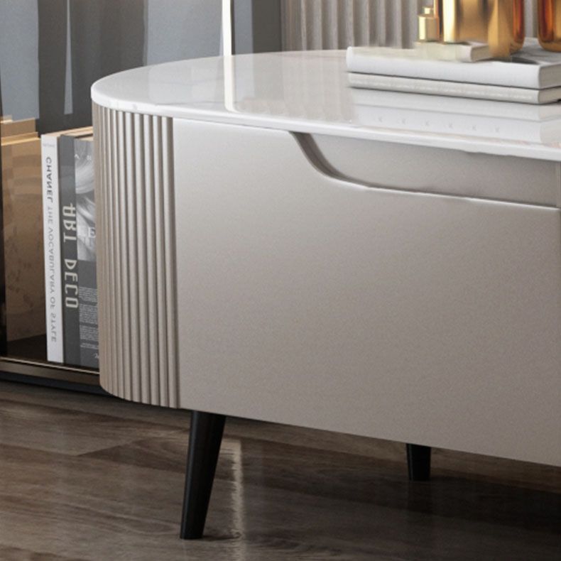 Stone TV Media Console Contemporary Media Console with 2 Drawers Clearhalo 'furn' 'furn_tv_stands_entertainment_centers' 'Furniture' 'Living Room Furniture' 'TV Stands & Entertainment Centers' 'TV Stands & Media Storage Furniture' 'tv_stands_entertainment_centers' 1200x1200_40d175ee-47aa-4835-891f-7efb411d74c7