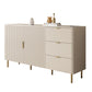 Soggiorno 3 cassetti Sideboard White Glam Stile a buffet