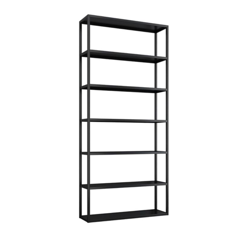 Hedendaagse metalen boekenkast open terug Black Etagere boekenplank