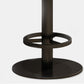 Industrial Backrest Armless Counter Stool Adjustable Bar Stool with Metal Base
