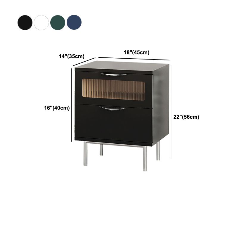 Comodino ingegnerizzato in legno comodino industriale mobile per camera da letto