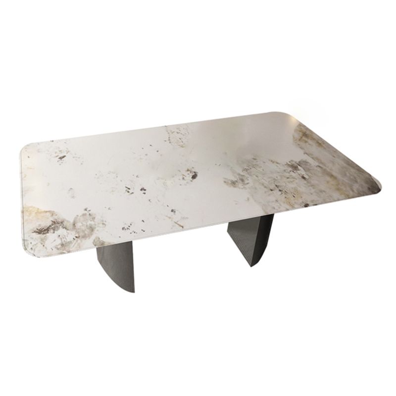 Modern 1/4/5/6/7 Pieces Dining Set Rectangle Stone Dining Table for Dining Room Clearhalo 'Dining Room Sets' 'Dining Tables & Seating' 'dining_room_set' 'furn' 'furn_dining_room_set' 'Furniture' 'Kitchen & Dining Furniture' 1200x1200_40ddf313-a34c-45b3-a54b-ad9ad85f6493