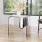 Plastic Sled End Table Rectangular Corner Table for Living Room