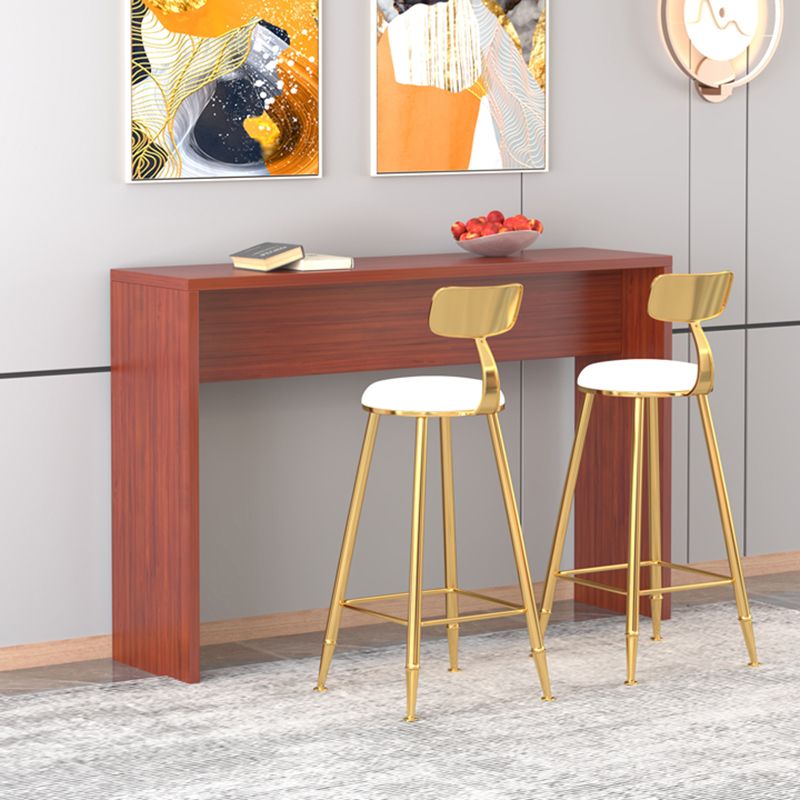 Contemporary Rectangle Double Pedestal Bar Table for Kitchen Dining Room Clearhalo 'Bar Furniture' 'Bar Tables' 'bar_tables' 'furn' 'furn_bar_tables' 'Furniture' 'Kitchen & Dining Furniture' 1200x1200_40e10f9d-691e-4d30-b01a-e2f4a6aa85a3